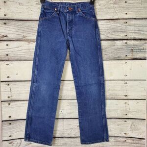 Wrangler Boys Jeans 14 Reg Classic Fit Straight Leg Blue Denim